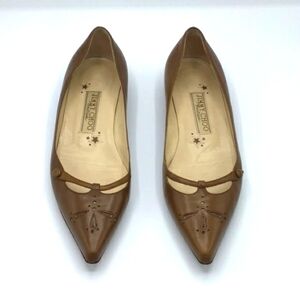 Jimmy Choo Boutique Rare Vintage Brown Flats 36.5.